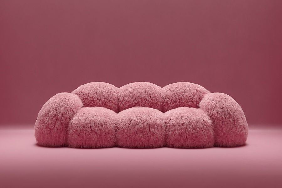 pink sofa bed